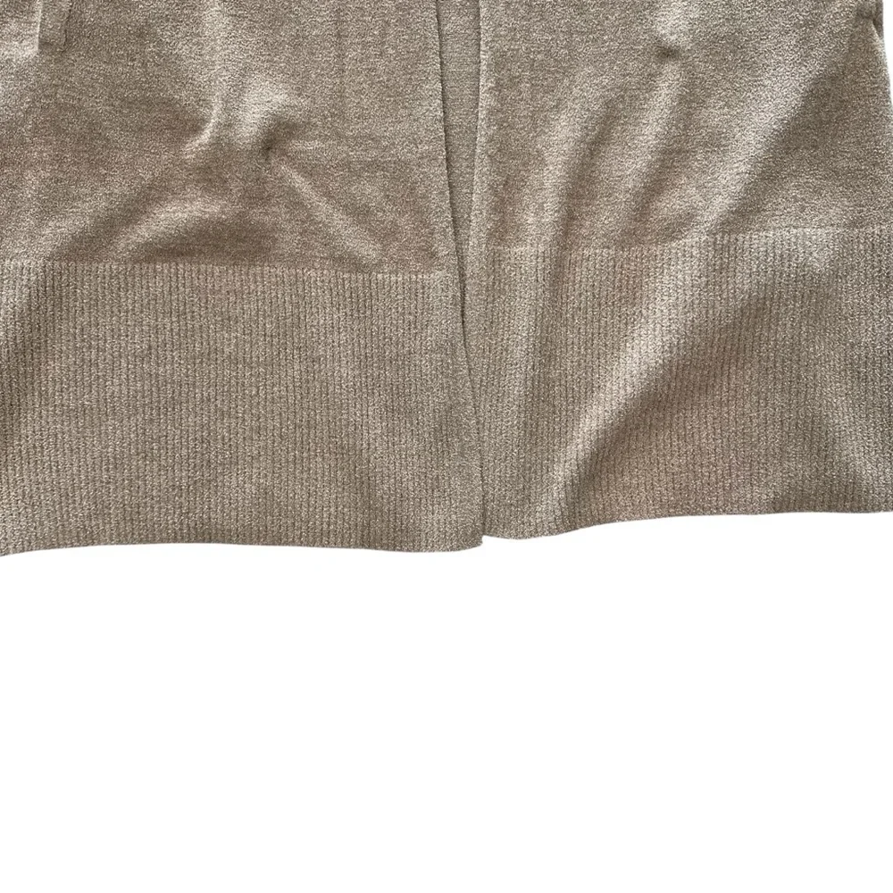 Barefoot Dreams CozyChic Ultra Lite Open Front Cardigan in Nickel NWT Sz: Small